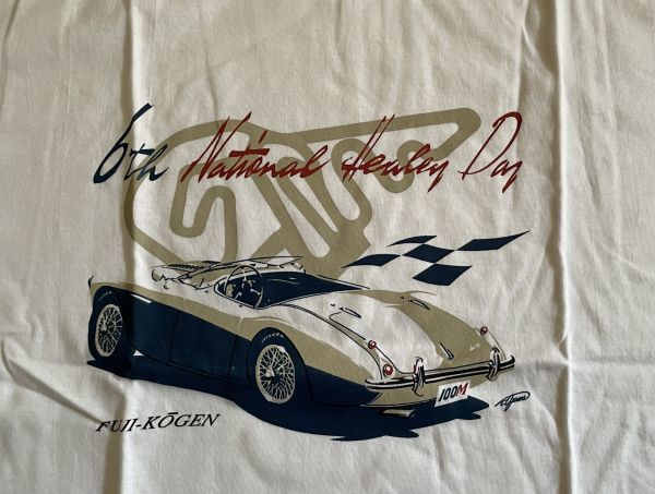 ＜CAR＞第6回 ナショナル・ヒーリー・デイ クラブ Tシャツ Lサイズ 1990年代 日本製 AUSTIN HEALEY オースチン ビッグヒーレーの画像4