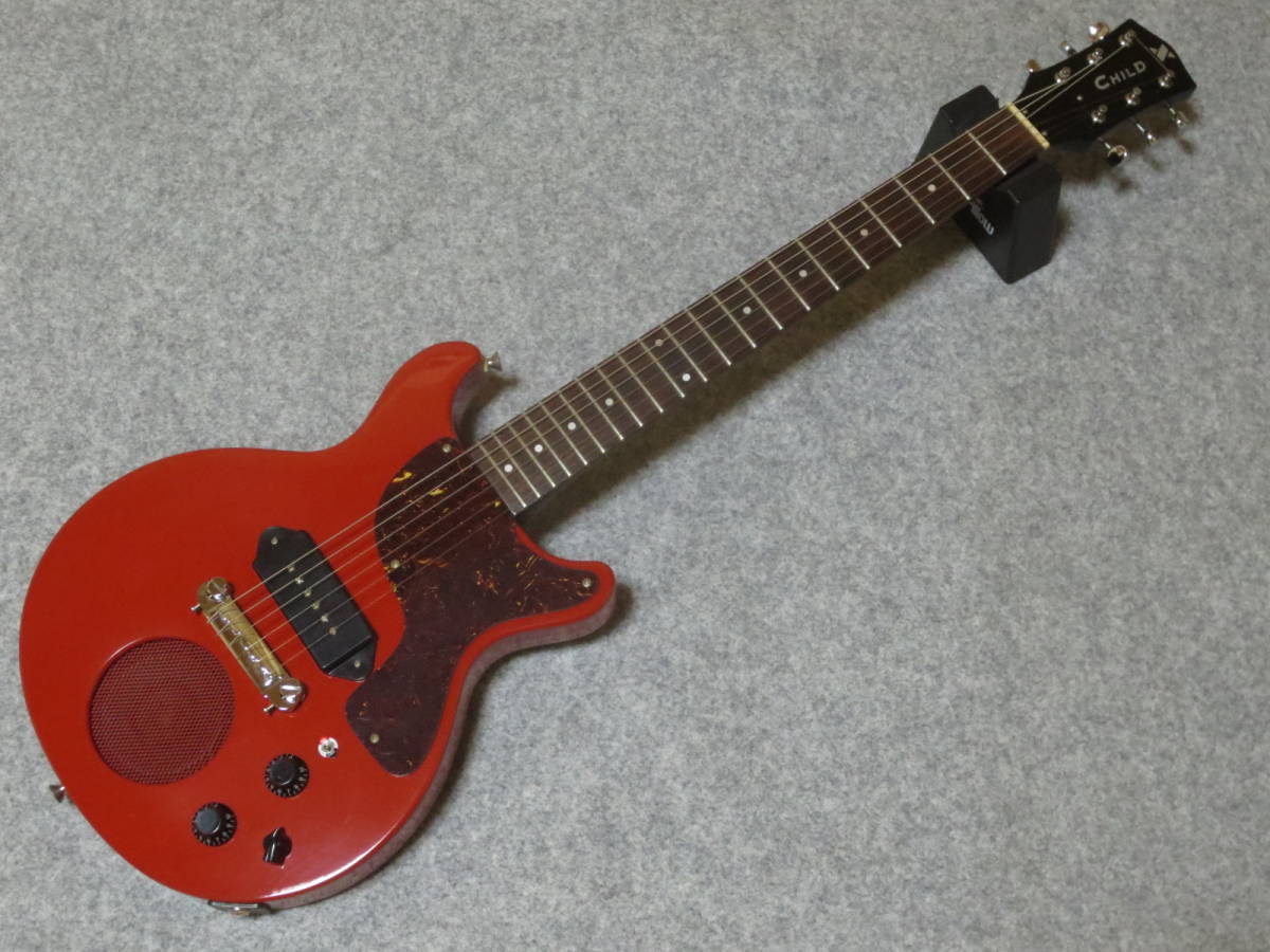 送料無料！ フジゲン製 Xmas Guitar CH-3 Mod. カスタマイズ仕様 状態良好 アンプ内蔵 ディストーション内蔵 Les Paul Jr. ZO-3 Pignose