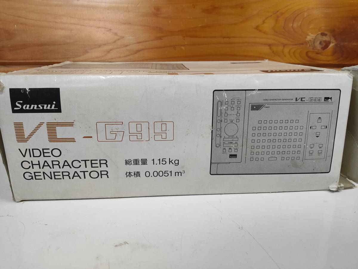 【中古動作未確認美品】Sansui　VIDEO CHARACTER GENERATOR VC-G99_画像1