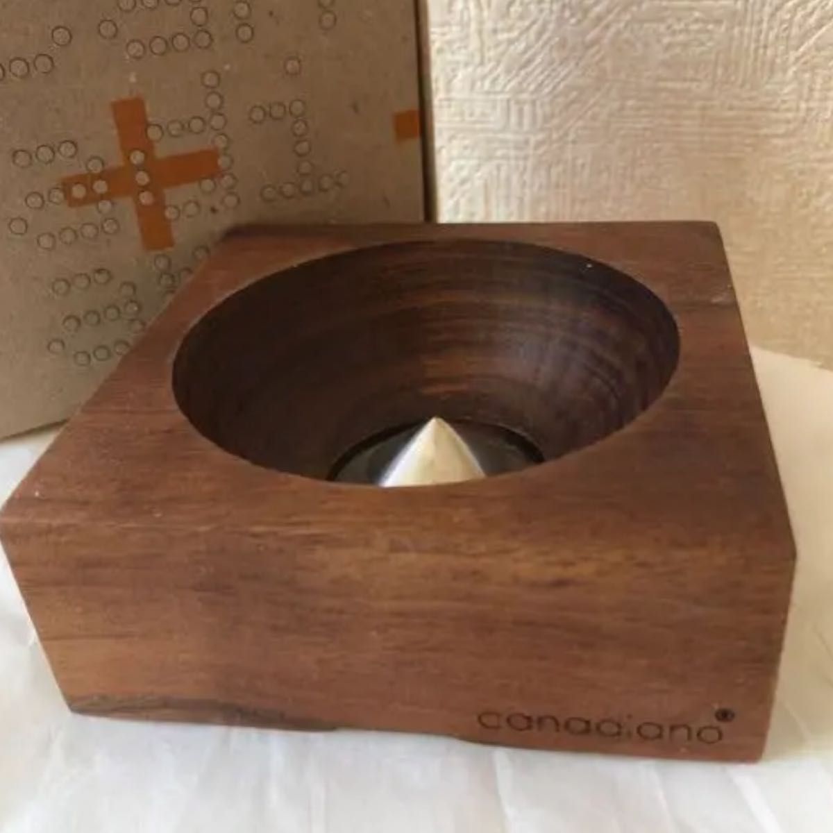canadiano コーヒードリッパー walnut くるみの木 キャンプ アウトドア フィルターレス コーヒーメーカー