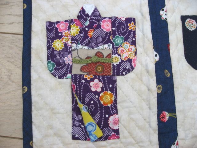  hand made : kimono. tapestry 