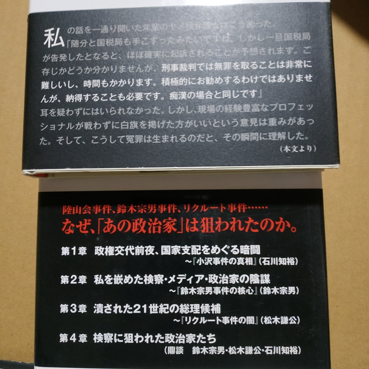 冤罪4冊勝率ゼロへの挑戦 国家は有罪をこうして創る植草 検察に嵌められた政治家たち鈴木宗男石川知裕松木謙公 事実無根あきもとと数冊格安_画像3