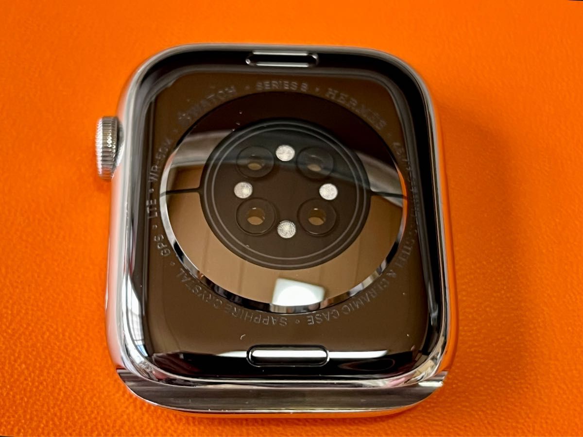 美品 保証付 Apple Watch HERMES Series8 45mm シルバー 美品 保証付 Apple Watch HERMES Series8 45mm シルバー