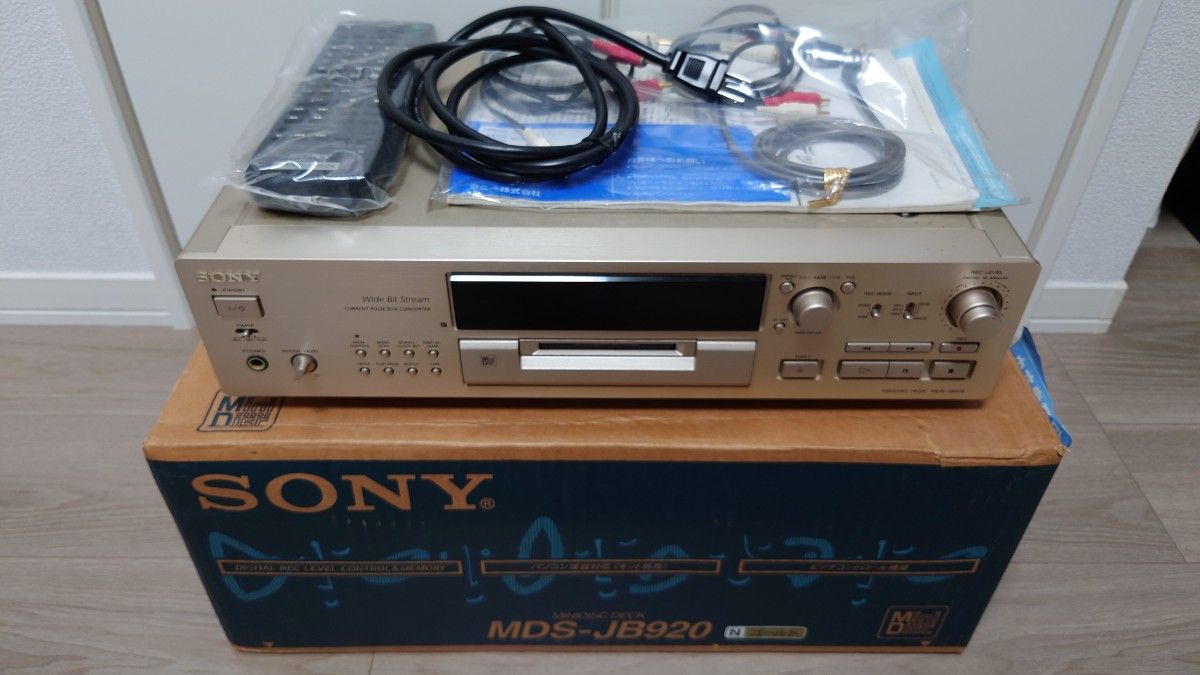 【値下げ交渉受付中/完品/美品】SONY/ソニー/MDS-JB920ミニディスクデッキ/MDデッキ/ゴールド