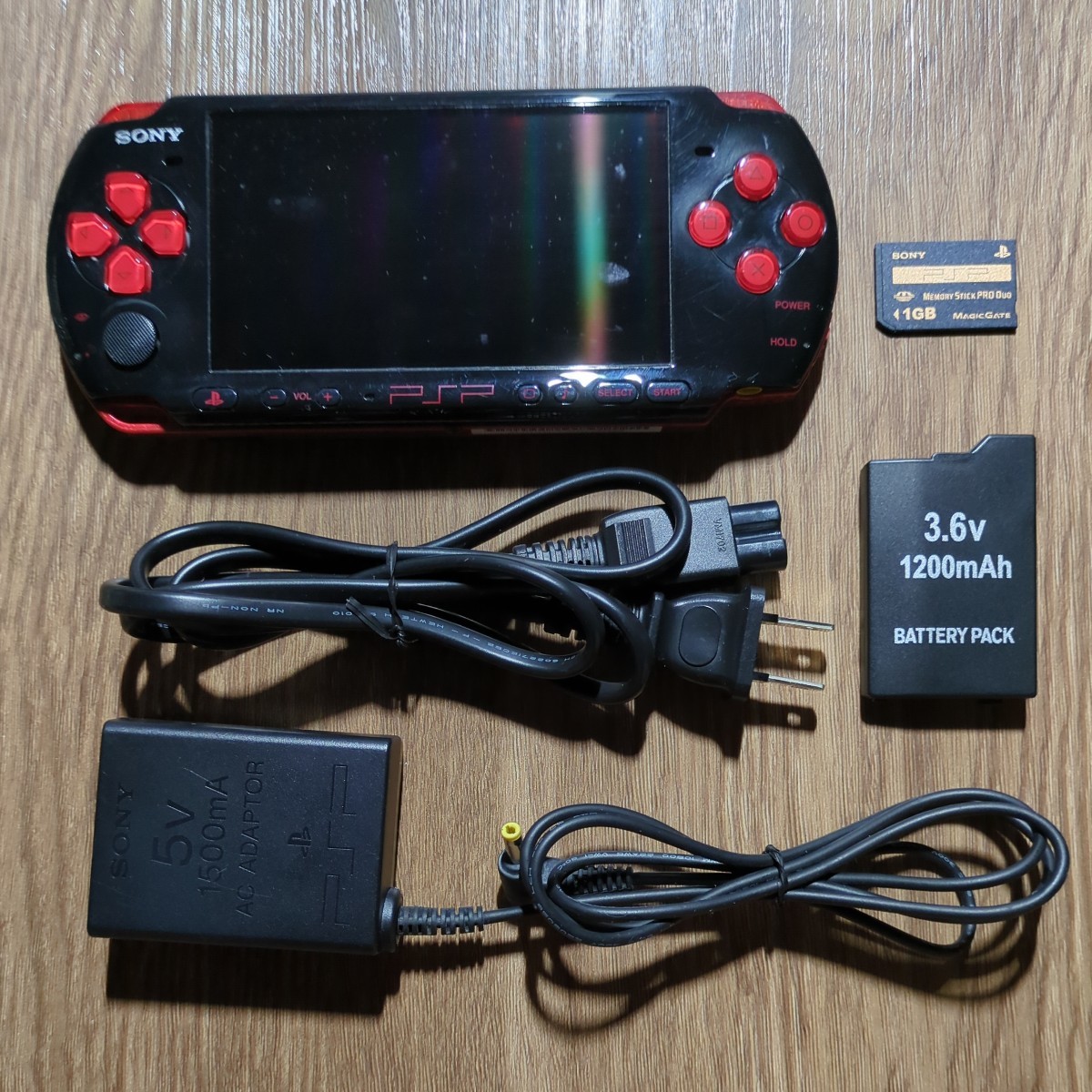 PSP PSP-3000 ブラックレッド 一式セット｜PayPayフリマ