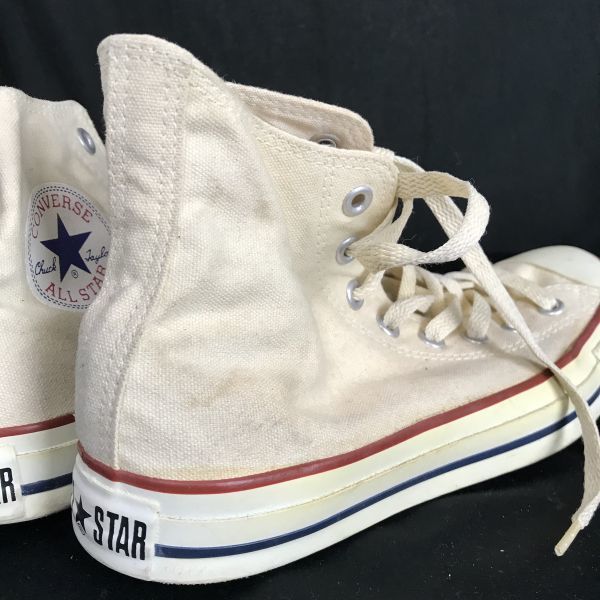 CONVERSE/コンバース★ハイカットスニーカー【25.5/USA7/アイボリー/ivory】sneakers/Shoes/trainers◆i-73_画像9