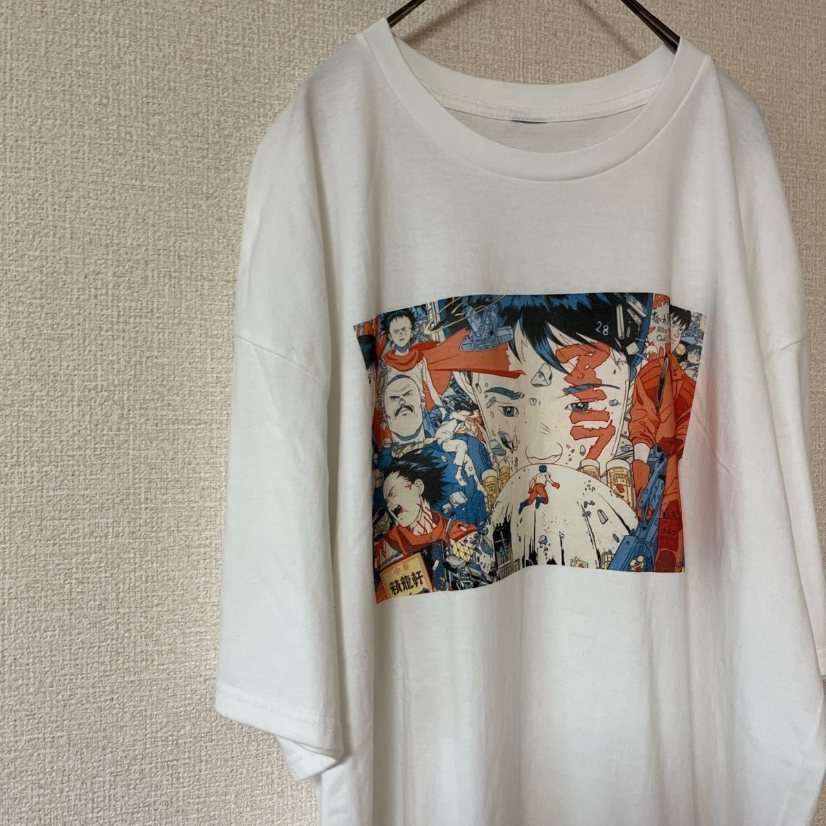 新古品　AKIRA アキラ　オーバーサイズ　Tシャツ　モード　ストリート　ホワイト 半袖Tシャツ WHITE