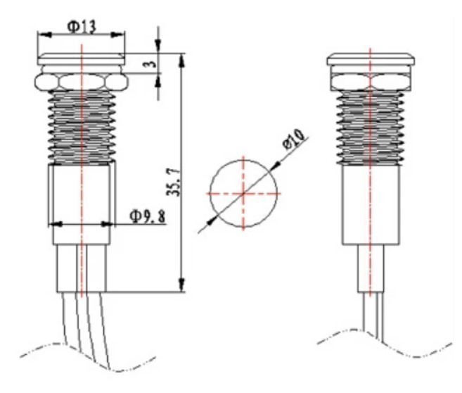 1.【汎用パーツ】12V ＬＥＤ　シートベルト警告灯 赤 シートベルト ランプ　車検等に_画像8