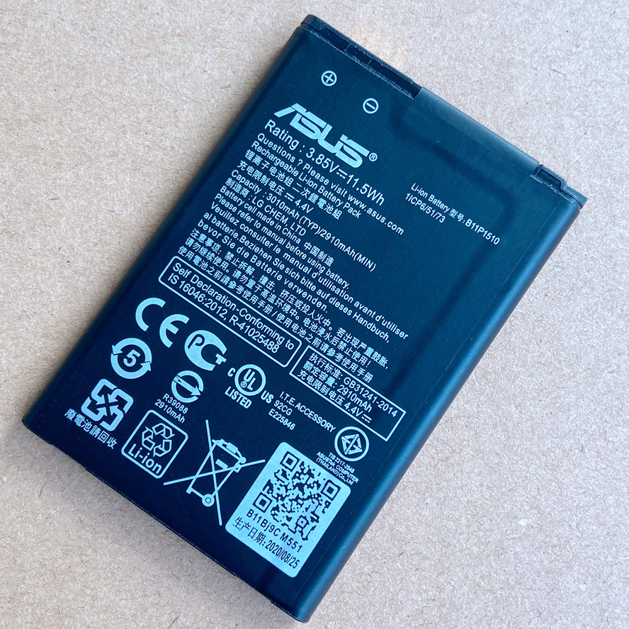 純正新品 ASUS Zenfone Go ZB551KL交換用 バッテリー 電池パック (B11P1510)・日本国内発送._画像1