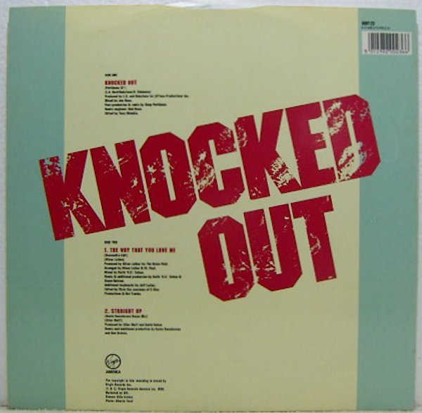 12”Single,PAULA ABDUL　KNOCKED OUT　輸入盤_画像2