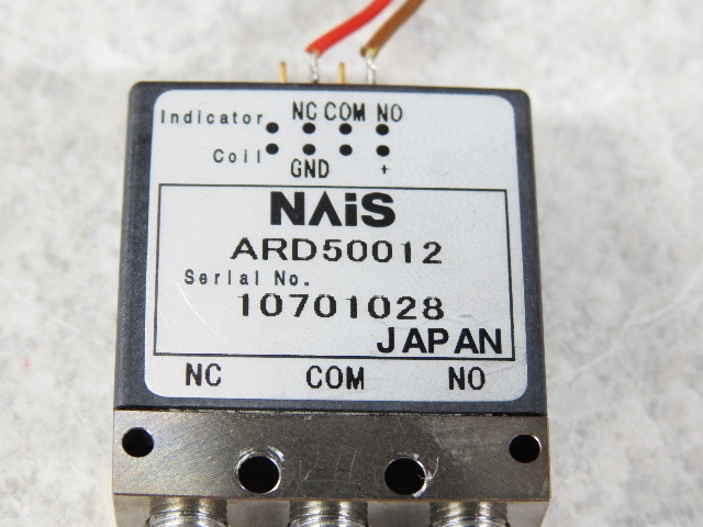 [HP micro wave ] Panasonic INDUSTRY RD same axis switch ARD50012 DC-26.5GHz SMA SPDT Fail-safe 12V. through tested special characteristic not yet . present condition junk 