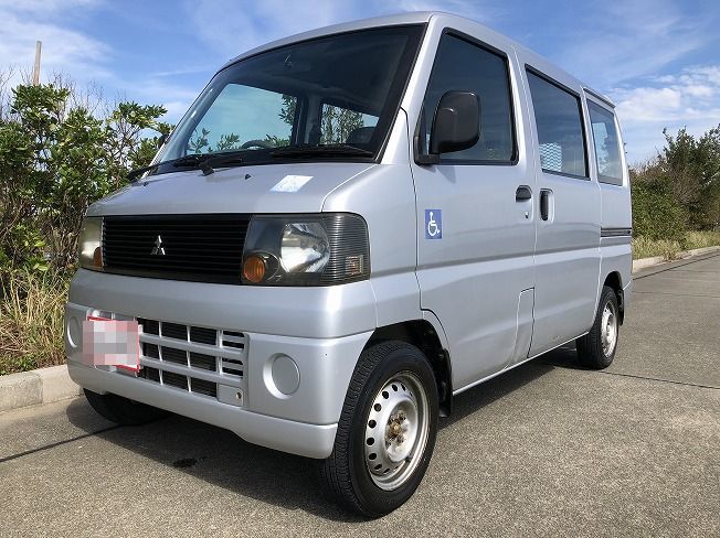  Mitsubishi Minicab Van U61V modified high roof well cab wheelchair specification gate lift wheelchair retainer with pretest 