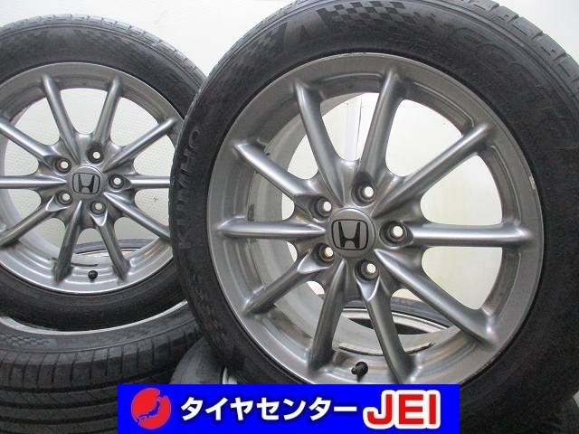 17インチ ホンダ オデッセイ純正 215/55R17 7J+55 114.3 バリ溝 PS71 中古タイヤホイール【4本セット】 送料無料(MA17-3732）_画像1