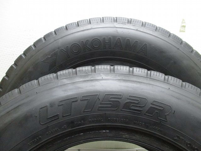 205-70R16 111/109N LT 9-8.5分山 ヨコハマ LT752R 2022年製 トラック 中古タイヤ【2本】送料無料(M16-5365）_画像4