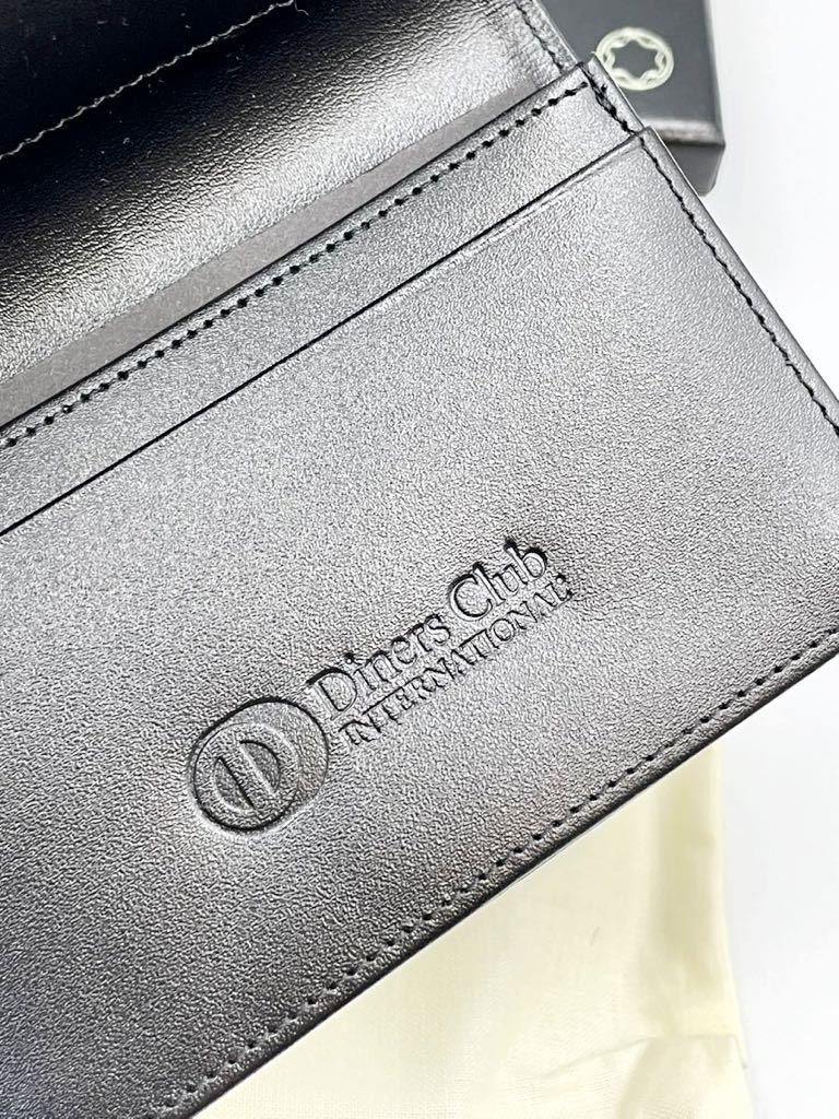 未使用品 モンブラン 名刺入れ ブラック ダイナースクラブ マイスターシュテュック メンズ カードケース パスケース ボールペン