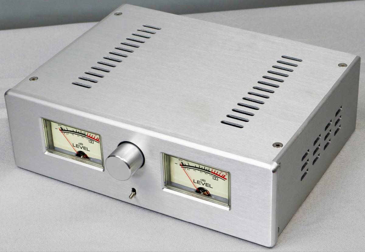 総アルミ製シャーシケース268VUメーター 真空管アンプ パワーアンプ デジタルアンプ ヘッドホンアンプ USB DAC PCオーディオ DIY自作に_画像1