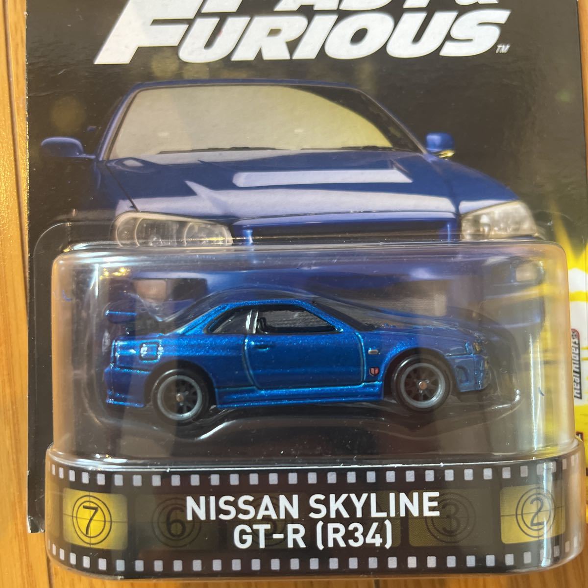 レトロエンターテイメント ホットウィール Hot wheels FAST＆FURIOUS ワイルドスピード Nissan ニッサン Skyline スカイラインGT-R (R34)_画像2