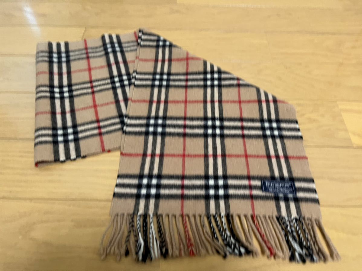 BURBERRY　バーバリー　マフラー　ラムウール100％　キャメル　送料無料!!!_画像1