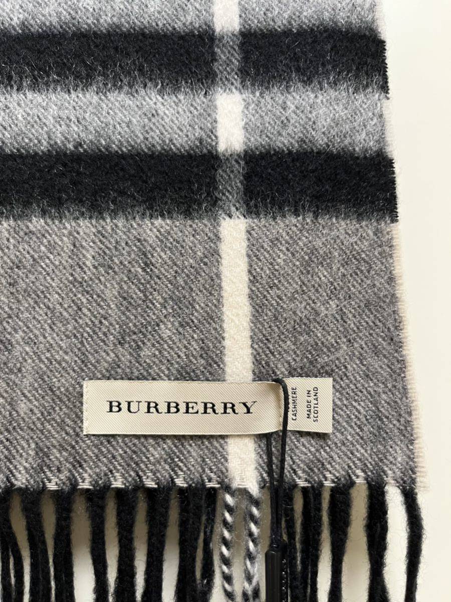 BURBERRY バーバリー マフラー カシミア100% タグ付き未使用品 BURBERRY バーバリー マフラー カシミア100% タグ付き未使用品