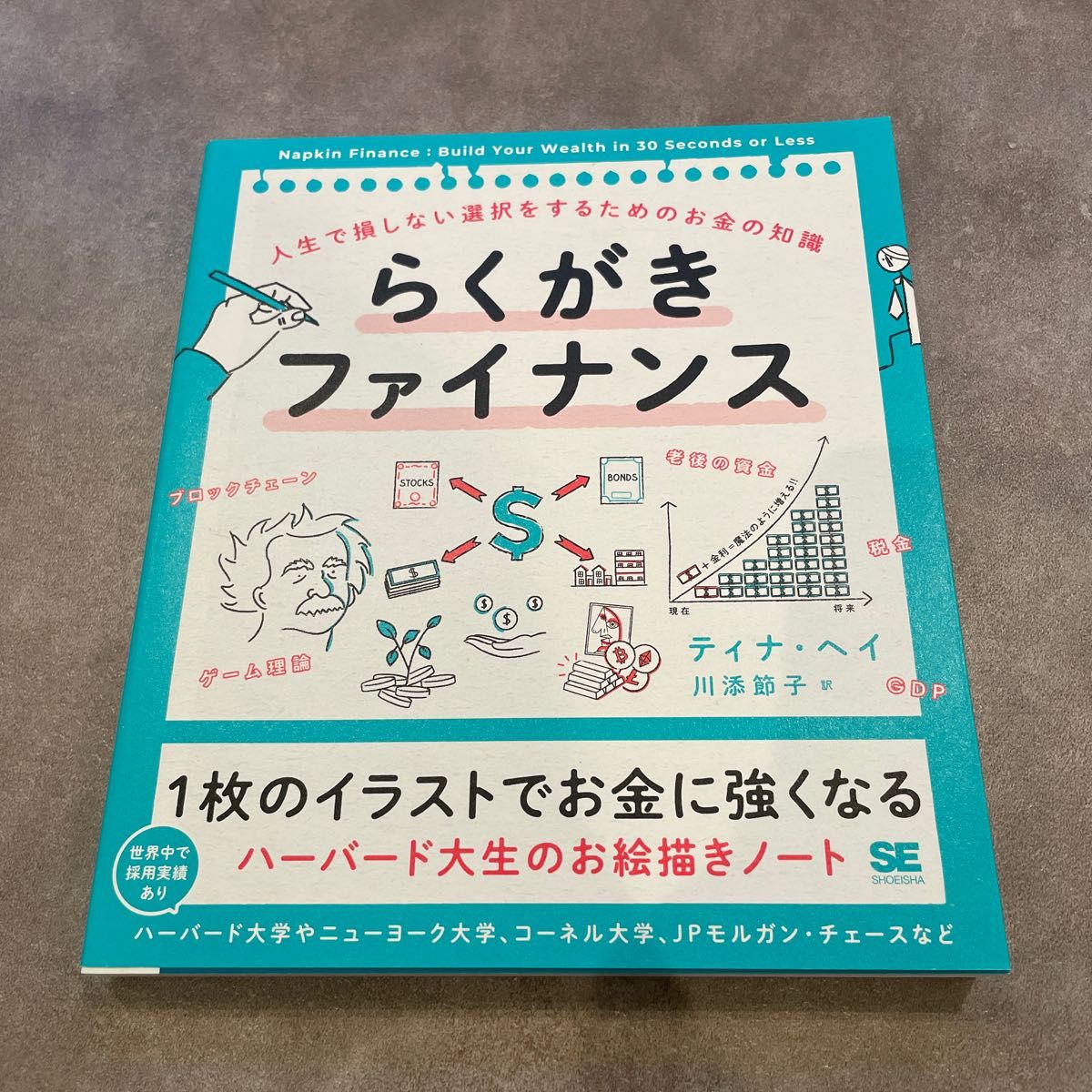 【美品】らくがきファイナンス　人生で損しない選択をするためのお金の知識 ティナ・ヘイ／著　川添節子／訳