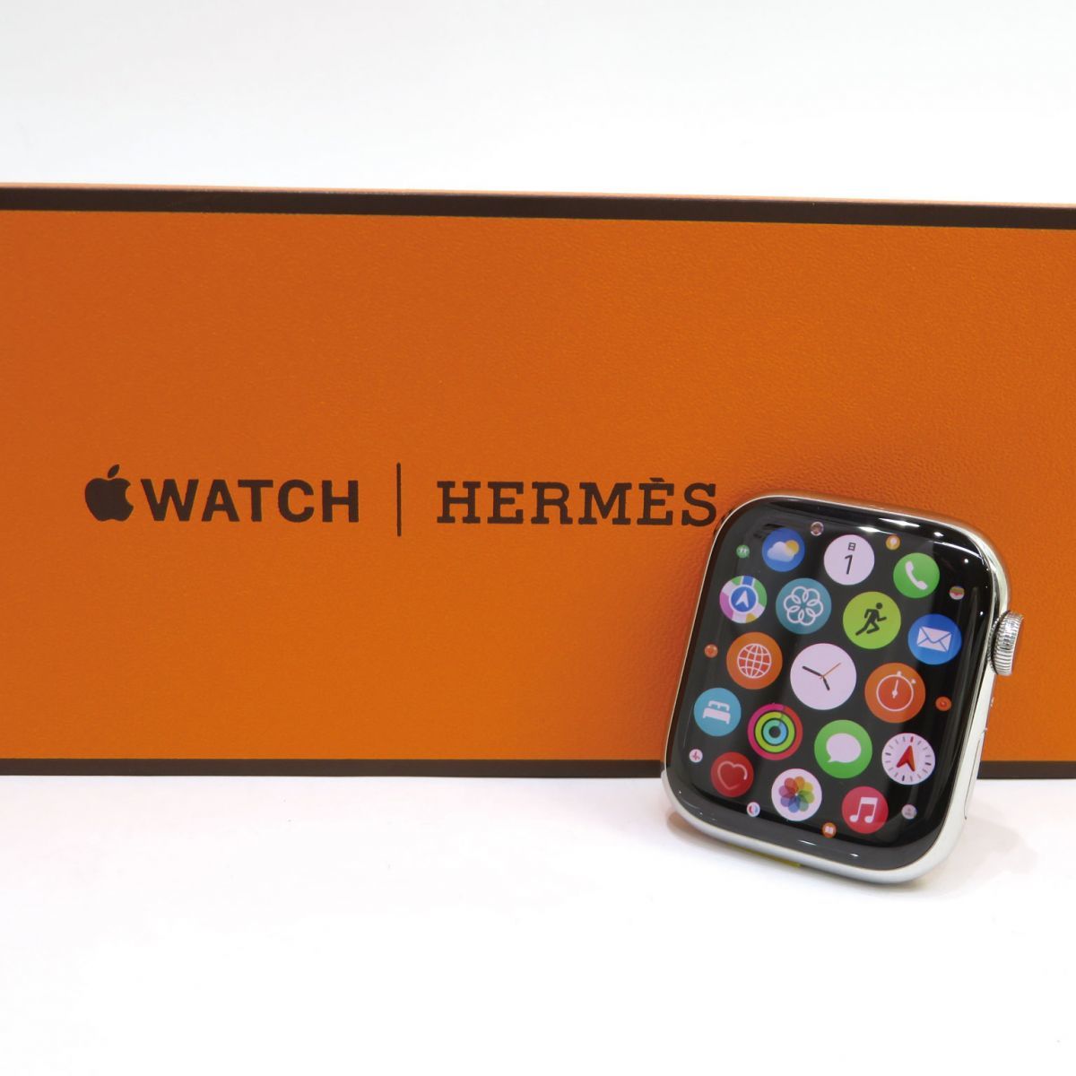 115s Apple Watch/アップルウォッチ Hermes Series7 45mm GPS+Cellular MKMV3J/A 最大容量84％ シンプルトゥール,スポーツバンド付 ※中古
