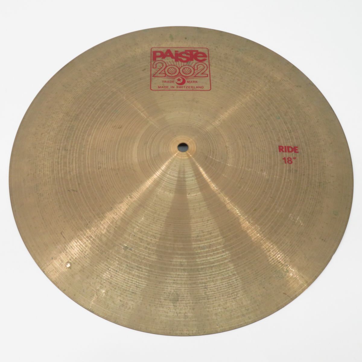 095 PAISTE パイステ 2002 RIDE ライド シンバル 18" 本体のみ ※中古_画像1