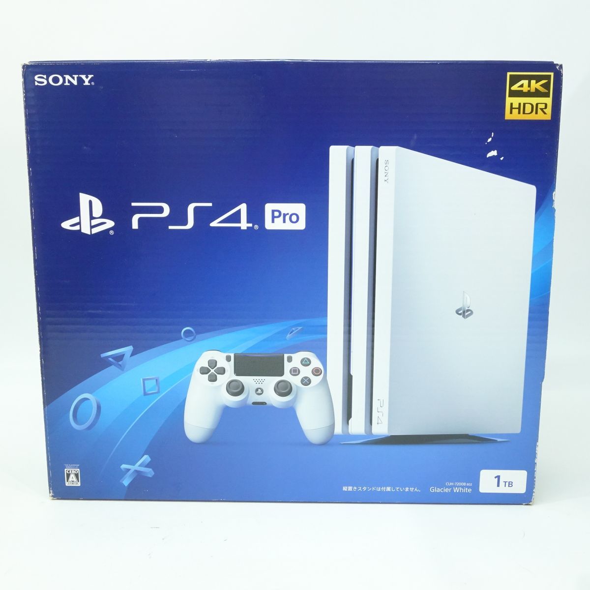 057 SONY ソニー PS4 Pro CUH-7200B 1TB グレイシャーホワイト 本体