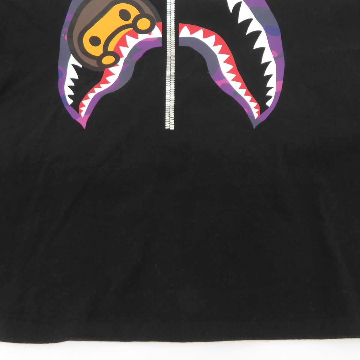 131s A Bathing Ape アベイシングエイプ Color Camo Milo Shark Tee 半袖Tシャツ Sサイズ ※中古_画像4