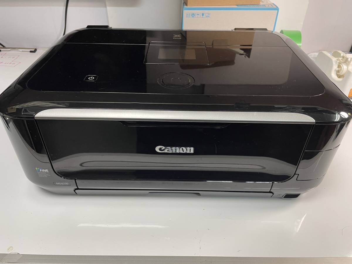 【総印刷枚数1200枚以下】CANON PIXUS MG6230 BK インクジェットプリンタ キャノン 複合機 CD-R トレイ 新品インクセット+BK1つ Y一つ 付