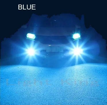 6000LM LED フォグランプ 高輝度 NEWモデル H3 ハイパワー 100W級 x 2灯 アイスブルー 水色 空色 薄い青色 24V ショートタイプ_画像2
