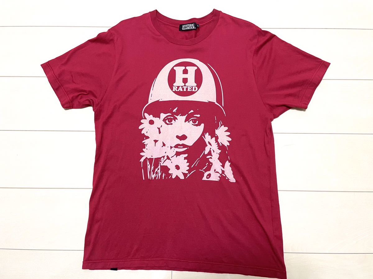 HYSTERIC GLAMOUR ヒステリックグラマー ヒスガール　H RATED レア　両面ロゴ　ヴィンテージ 人気　希少 Ｔシャツ　NO.13025