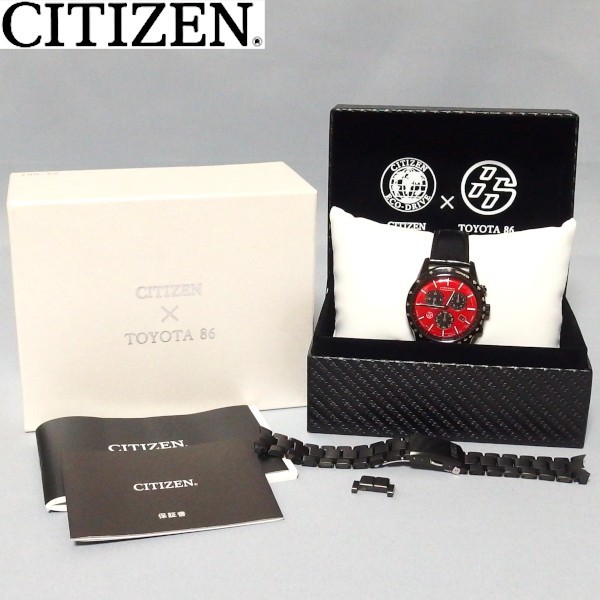 ★CITIZEN COLLECTION CITIZEN×TOYOTA86 860本限定 エコドライブ ソーラー 腕時計 BL5495-64W ブラック トヨタ86 シチズン コレクション★_画像1