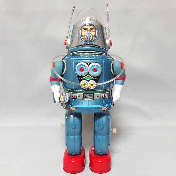 動作品★The TIN AGE Collection ASTRONAUT 復刻 大阪ブリキ玩具資料室 外箱 カード付き アストロノート 宇宙飛行士★の画像2