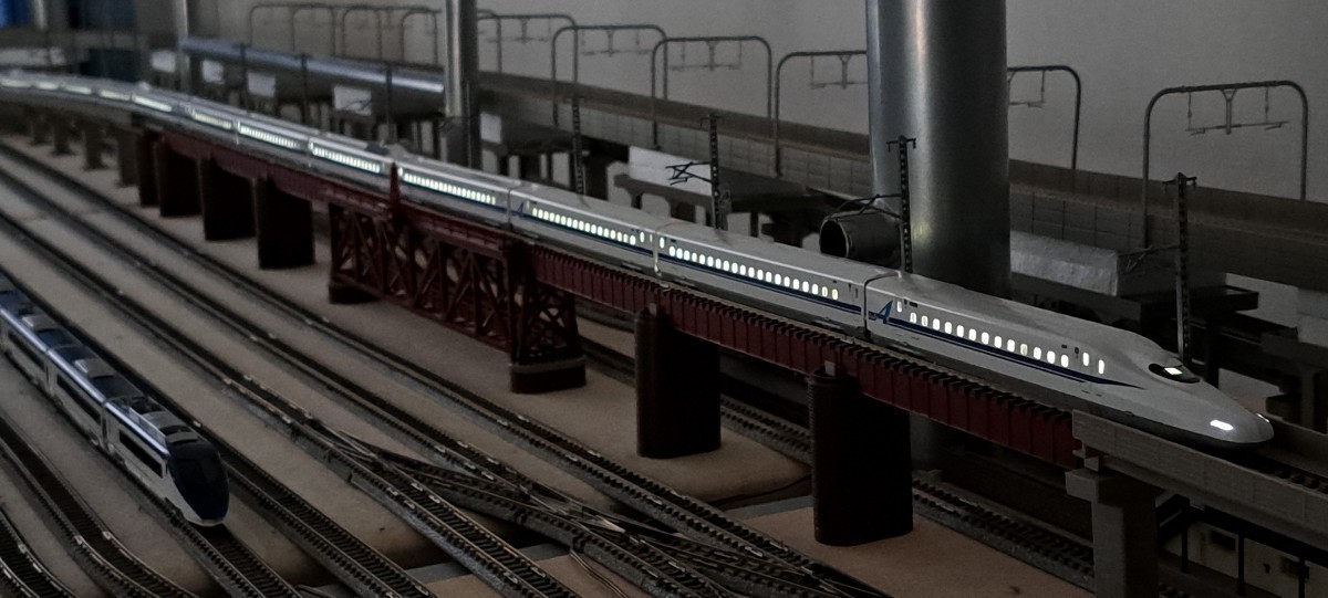 送料無料! 鉄道模型 nゲージ 白色 LED led 室内灯 新幹線16両 テープLED 点灯確認済み N700系 100系 300系など 東海道新幹線(3)_画像5