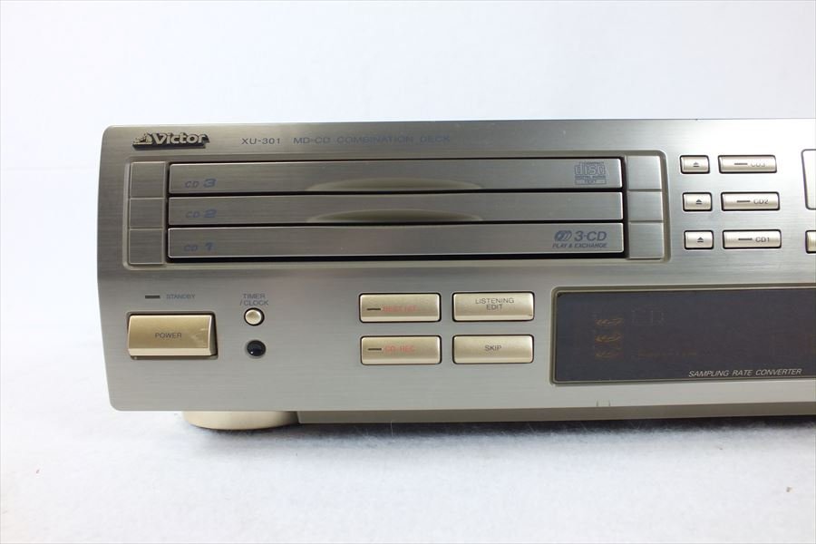 ★ Victor ビクター XU-301 MD/CDプレーヤー リモコン有り 中古 現状品 231001A8041_画像3