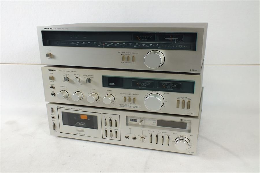 ★ ONKYO オンキョー TA-640 A-5900 T-7900 オーディオセット 中古 現状品 231001Y6227_画像1