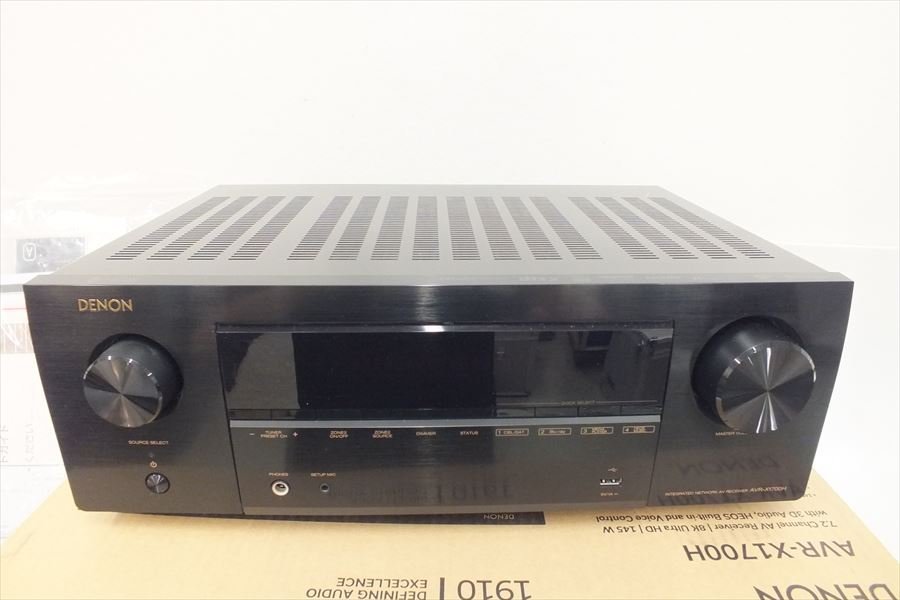 ◇ DENON デノン AVR-X1700H アンプ 取扱説明書有り 元箱付き ◇ DENON デノン AVR-X1700H アンプ 取扱説明書有り 元箱付き