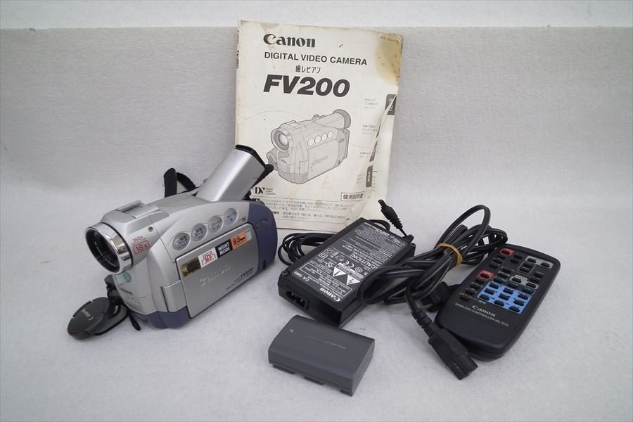 ☆ Canon キャノン DM-FV200 ビデオカメラ 取扱説明書有り 現状品 中古 231007A5012_画像1