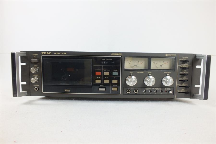 ★ TEAC ティアック C-3X カセットデッキ 中古 現状品 231001B2511_画像2