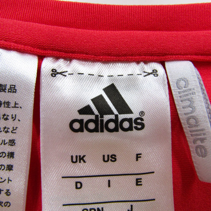 アディダス 半袖Tシャツ クライマライト ストレッチ スポーツウエア レディース Lサイズ レッド adidasの画像2
