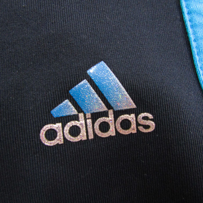 アディダス クロップドパンツ サイドライン ストレッチ スポーツウエア クライマクール メンズ Mサイズ ネイビー adidas_画像4