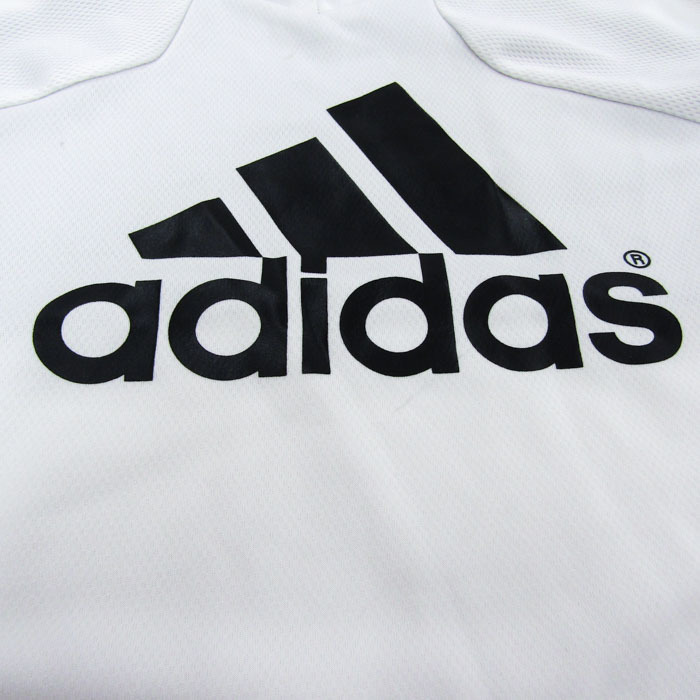 アディダス 長袖Tシャツ ジャージ ロゴT スポーツウエア メンズ Sサイズ ホワイト adidas_画像4