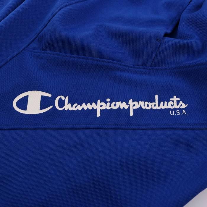 チャンピオン ハーフパンツ 半ズボン ジャージ スポーツウエア ボトムス 日本製 ワンポイントロゴ レディース Lサイズ ブルー Championの画像3