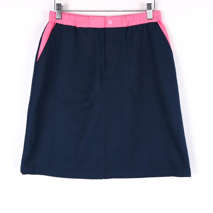  Junko Shimada miniskirt golf wear sportswear bottoms lady's 38 size navy JUNKO SIMADA