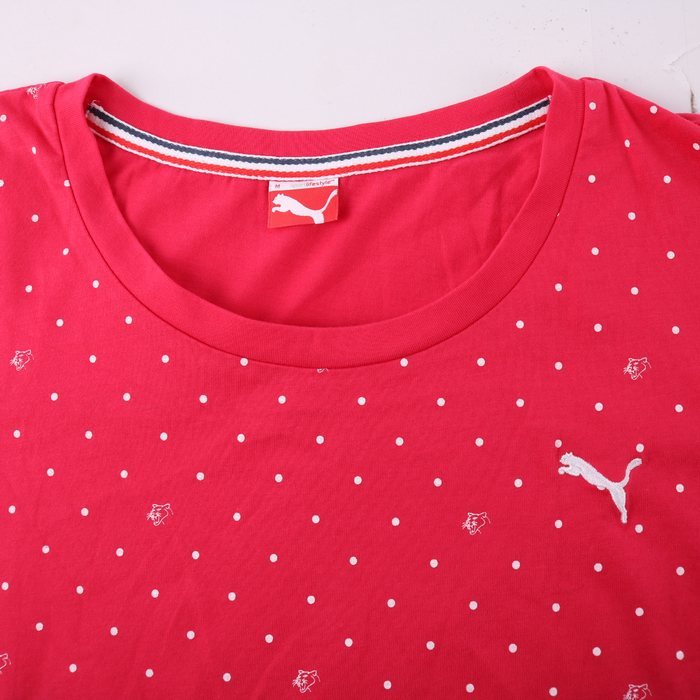 プーマ Tシャツ 半袖 トップス スポーツウエア レディース Mサイズ ピンク PUMAの画像4