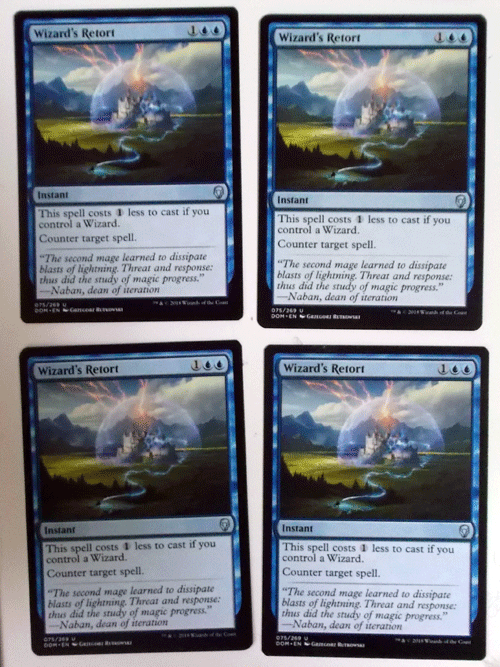 ヤフオク mtg英語 4枚セット Wizard S Retort 魔術師の反 ヤフオク mtg英語 4枚セット Wizard S Retort 魔術師の反