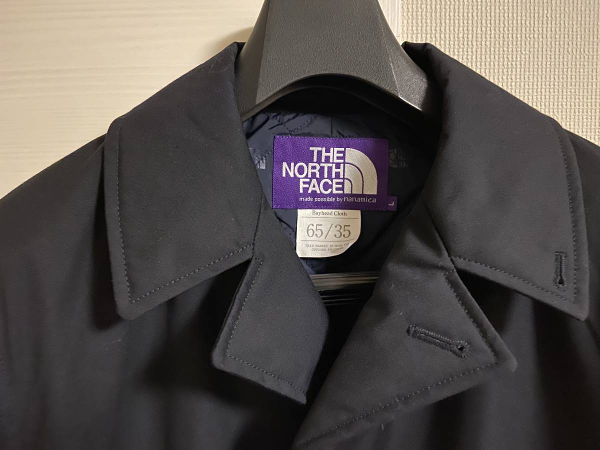 THE NORTH FACE PURPLE LABEL × BEAMS / 別注 ステンカラー コート　ネイビー　L_画像1