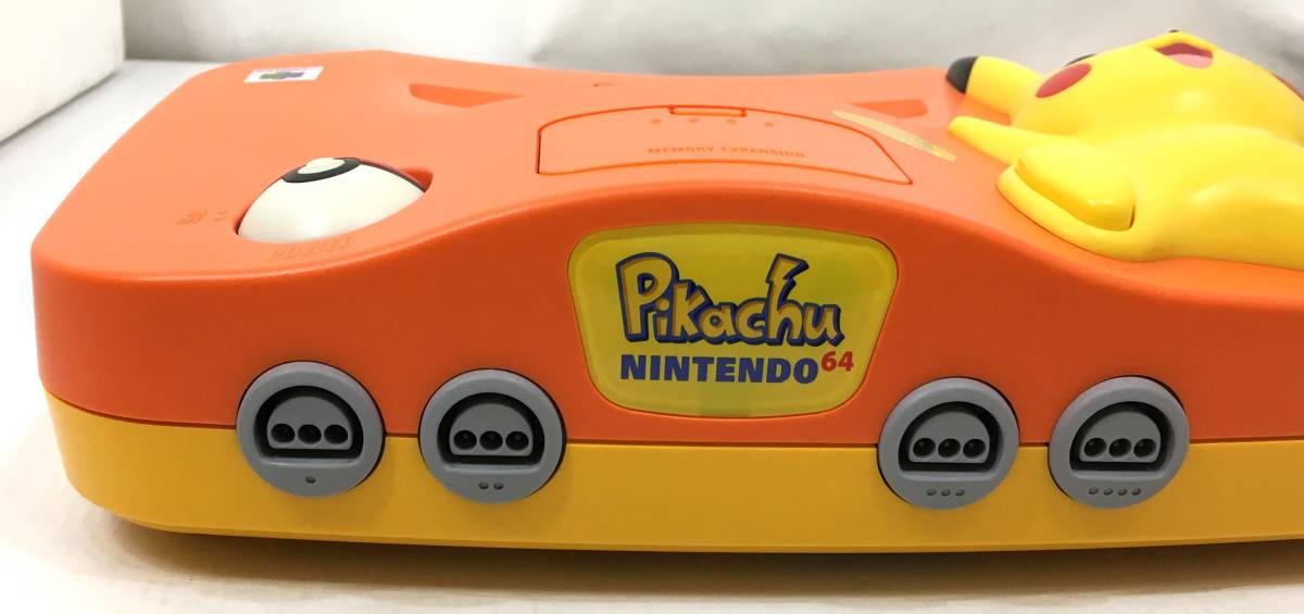 中古 ニンテンドウ64 ピカチュウNintendo64本体(オレンジ＆イエロー