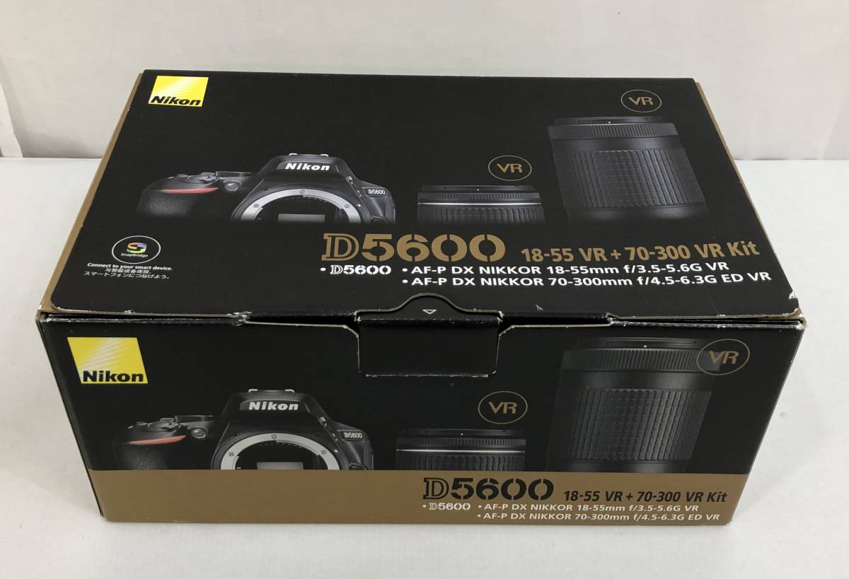 誠実 18-55 D5600 Nikon □52 VR ダブルズームキット【中古】動作OK