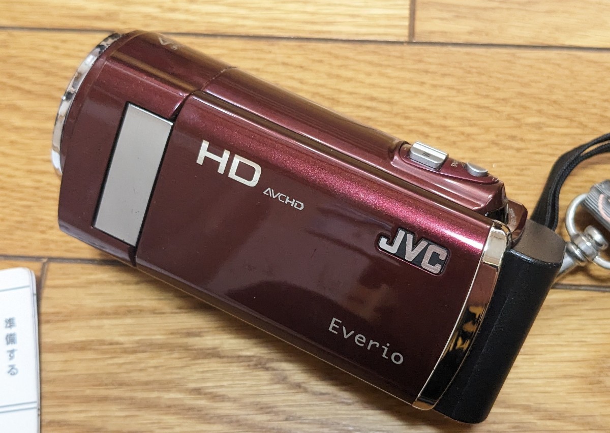 JVC Everio エブリオ GZ-HM280-R 赤 レッド ビクター デジタルビデオカメラ 動作未確認 ジャンク ハンディカム_画像2